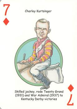 2006 Hero Decks Derby Deck Playing Cards #7♦ Charley Kurtsinger Front